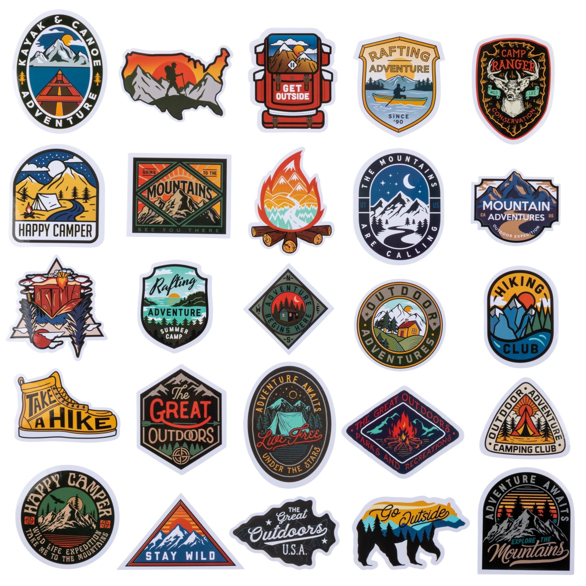 "Great Outdoors" Hydration Sticker Pack