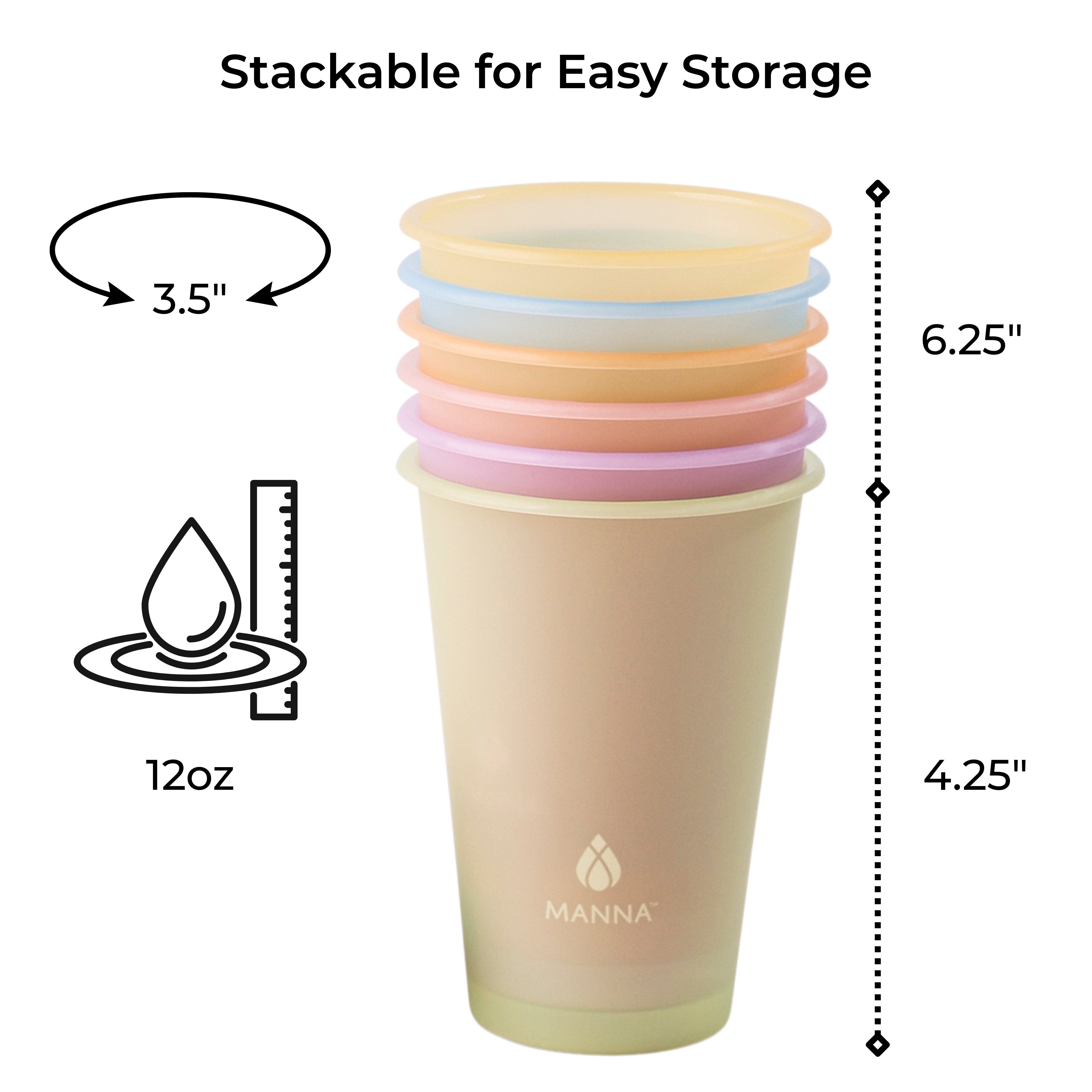 6-Piece Kid's Crazy Straws Color-Changing Cup Set