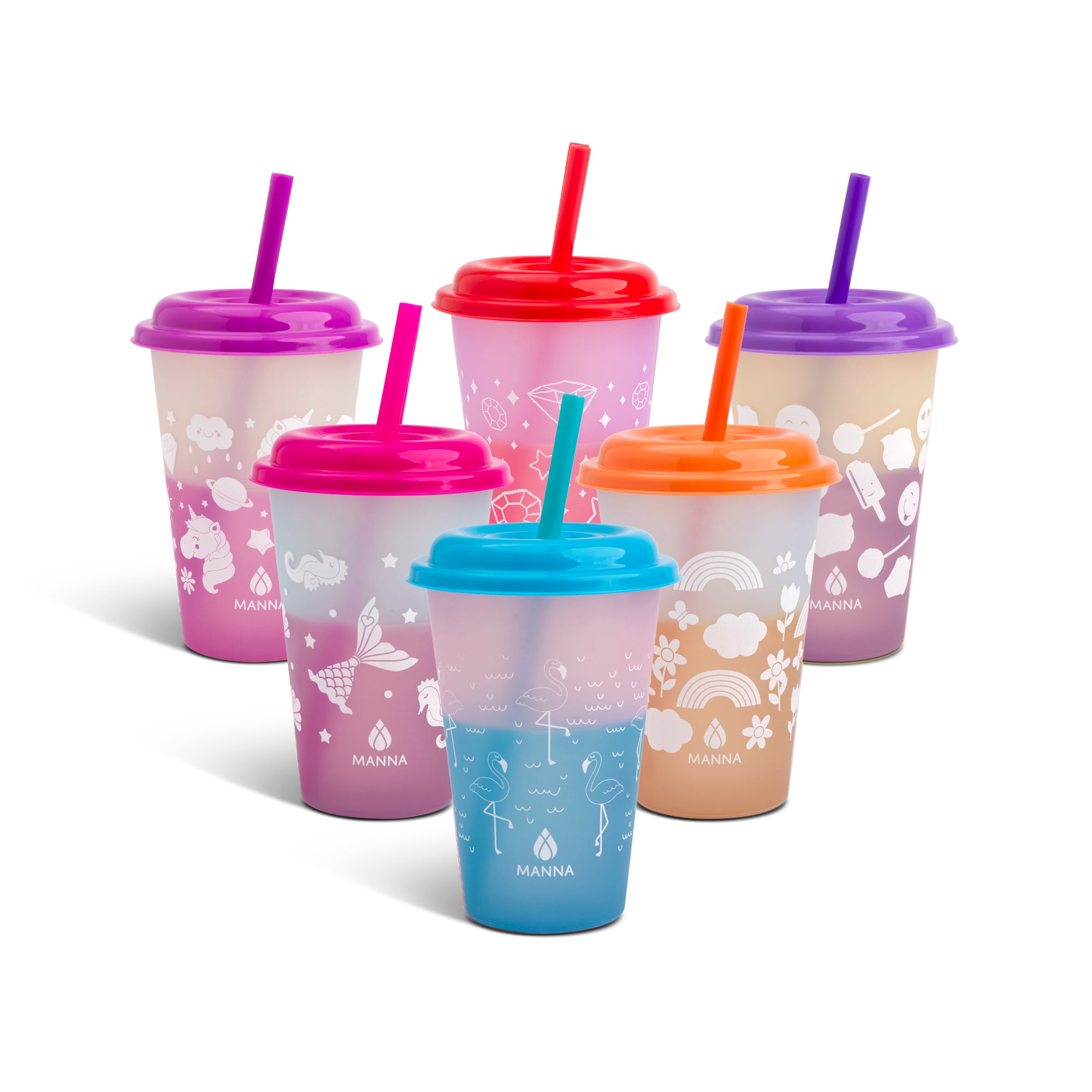 6-Piece Kid's Tween Color-Changing Cup Set