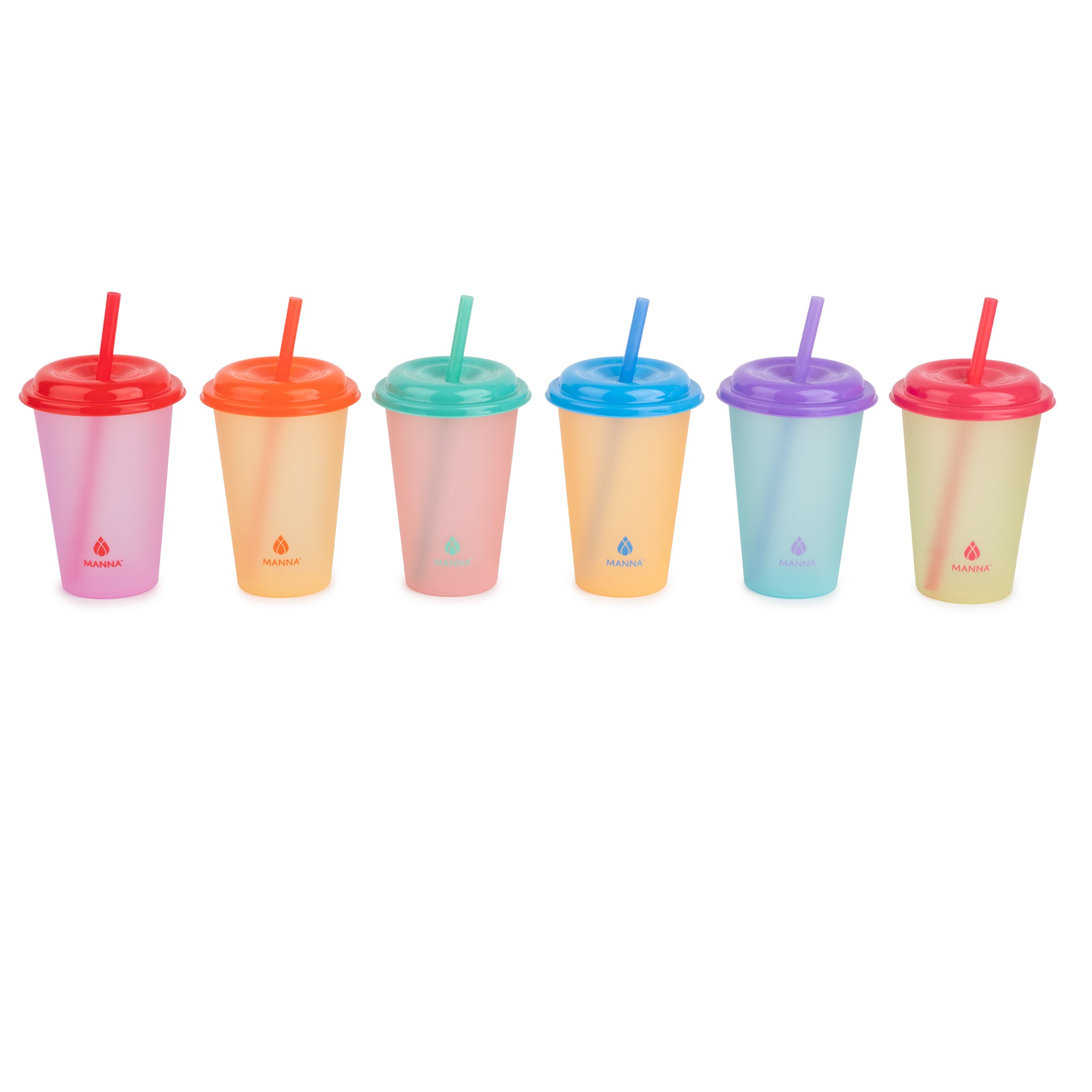 Vermida Kids Cups with Straws and Lids 12oz Spill Proof Toddlers
