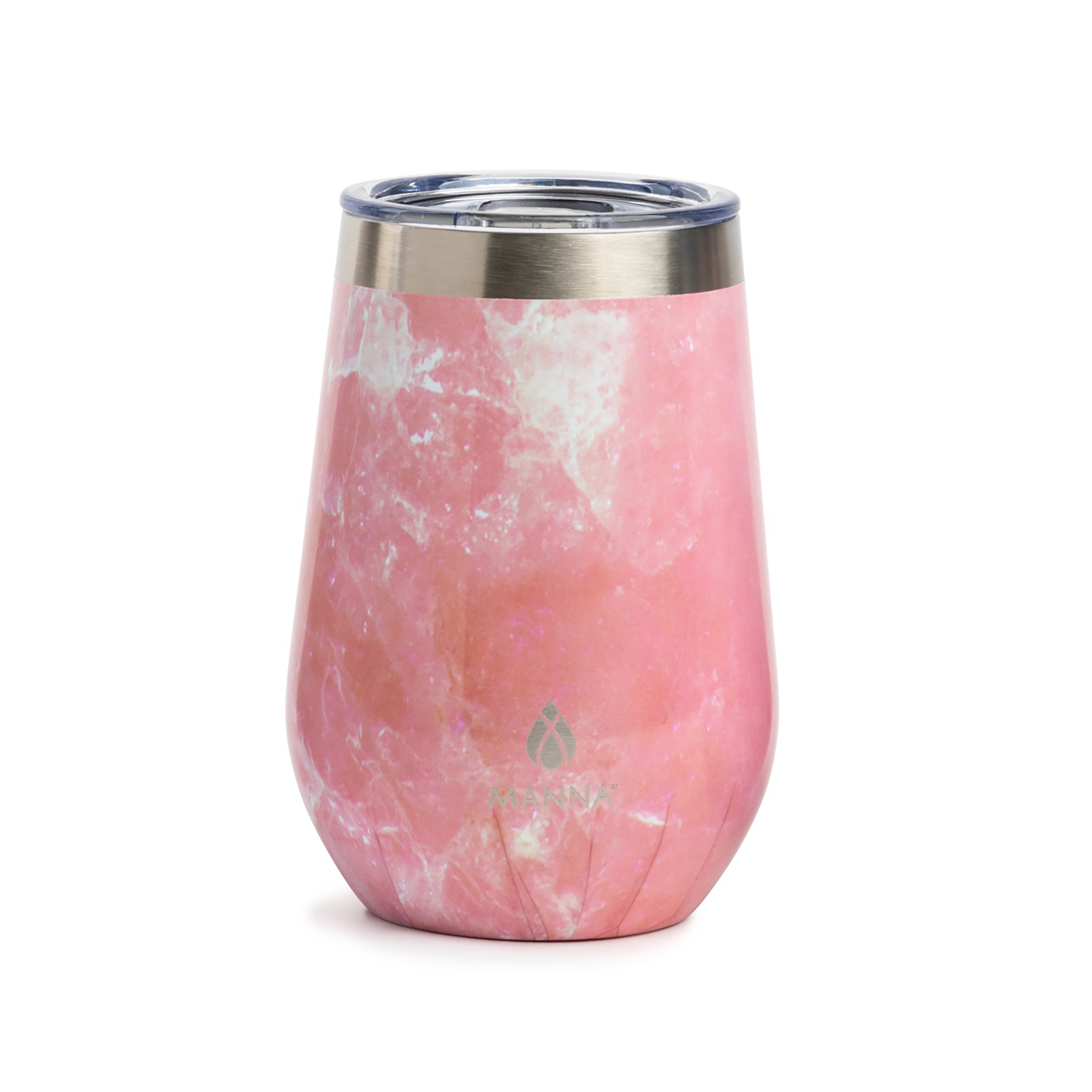 Pink Marble Glass Cold Cup 20oz