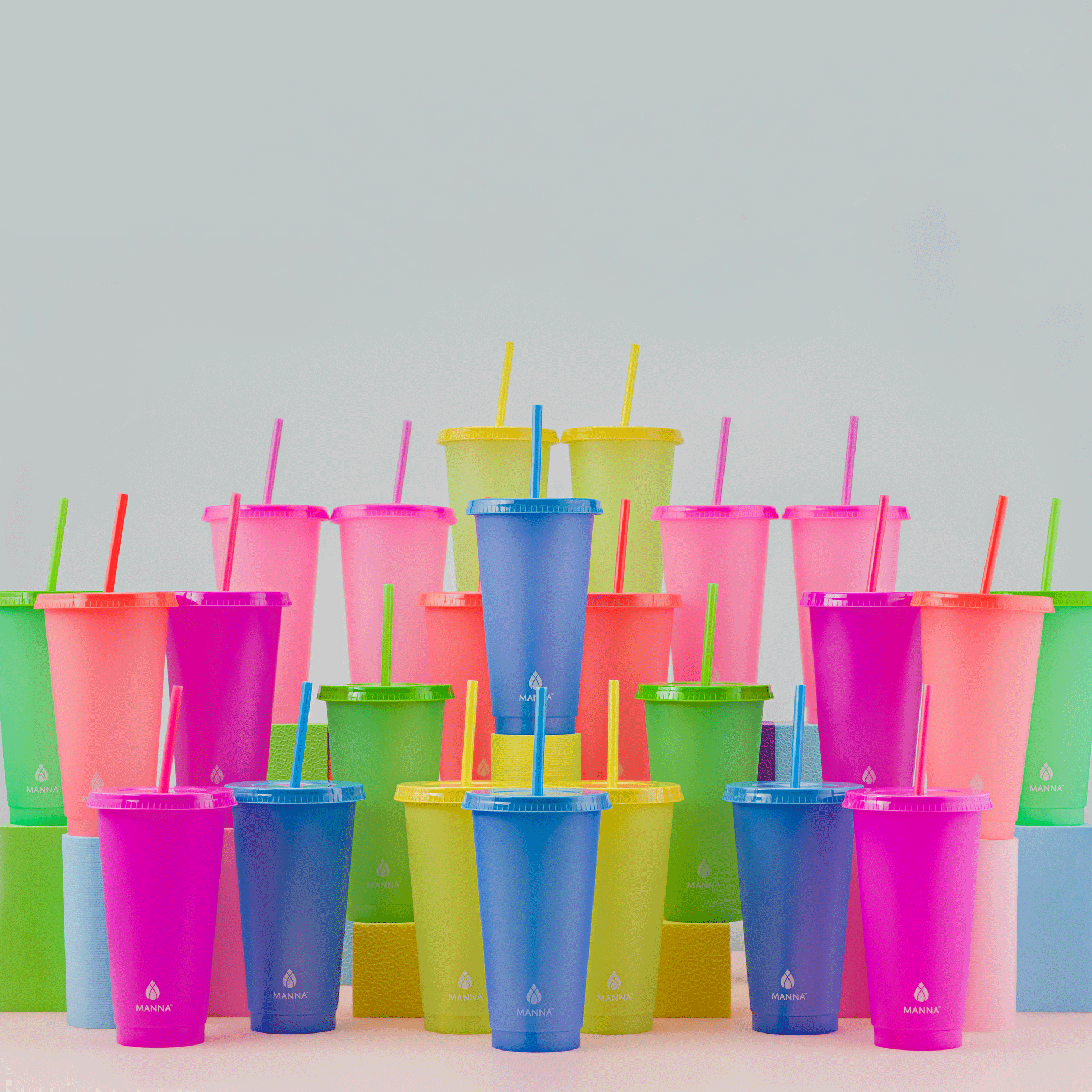 24-Piece Original Color- Changing Cup Set
