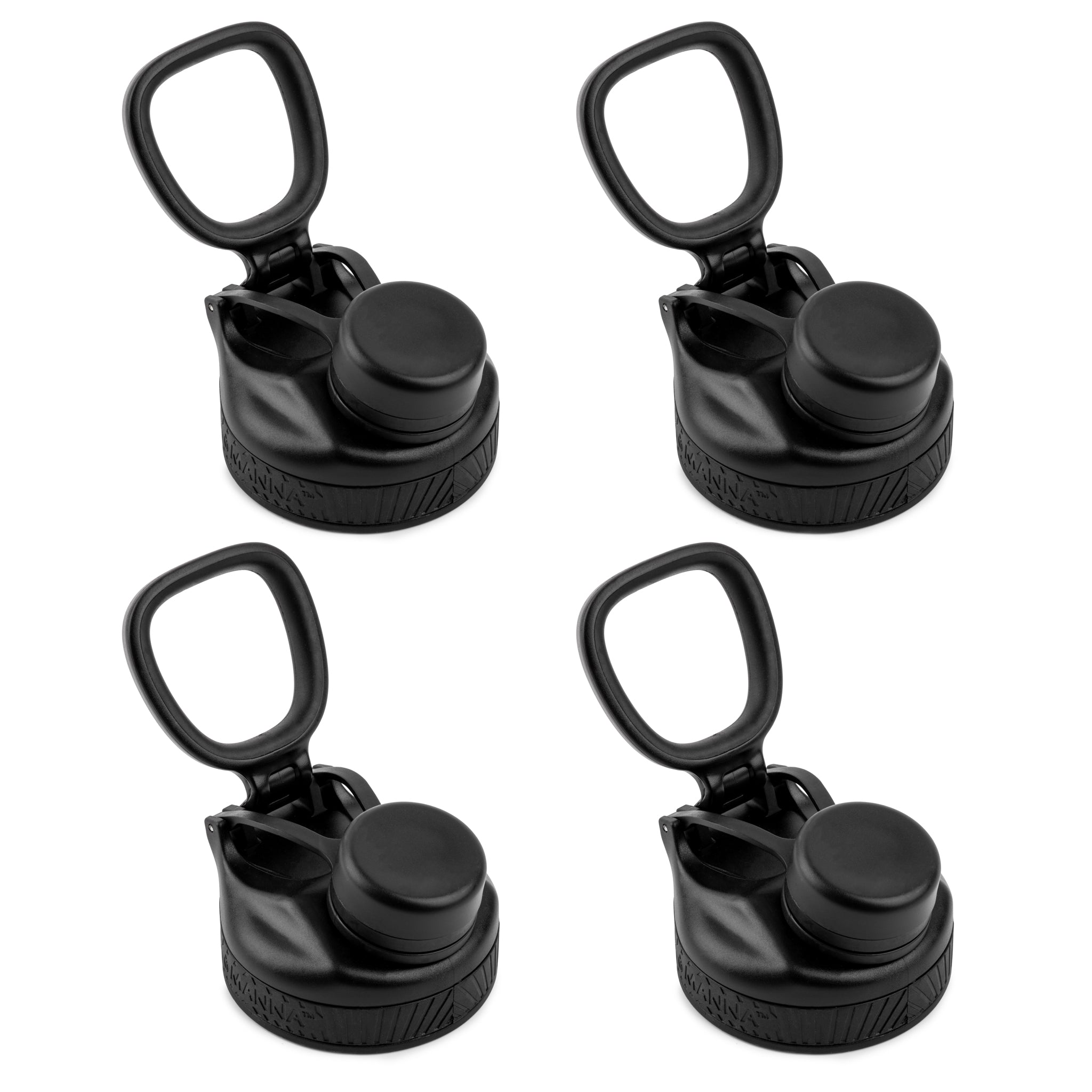 Set of 4 Ranger Pro Bottle Collection Replacement Lids - Manna Hydration