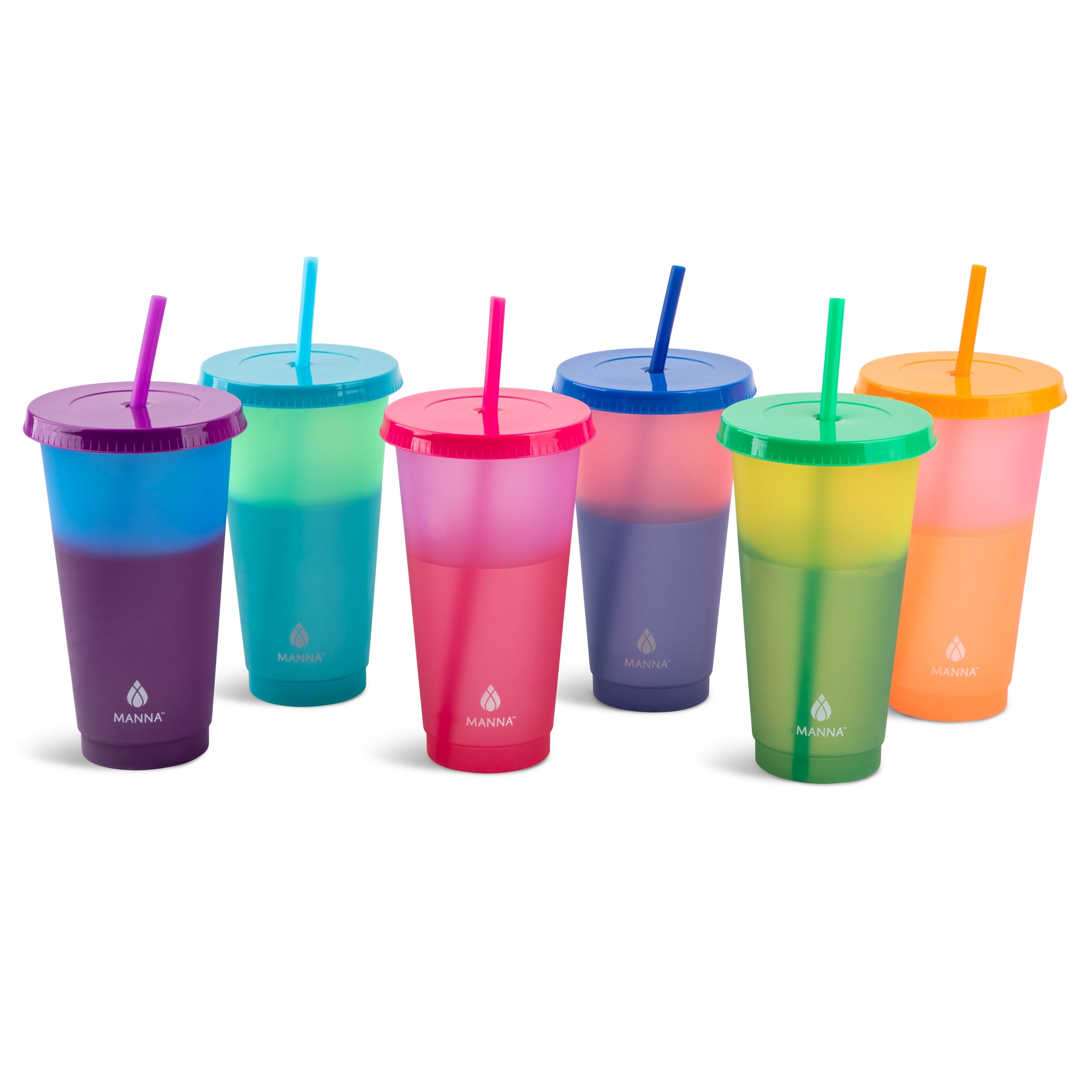 24-Piece Rainbow Color-Changing Cups