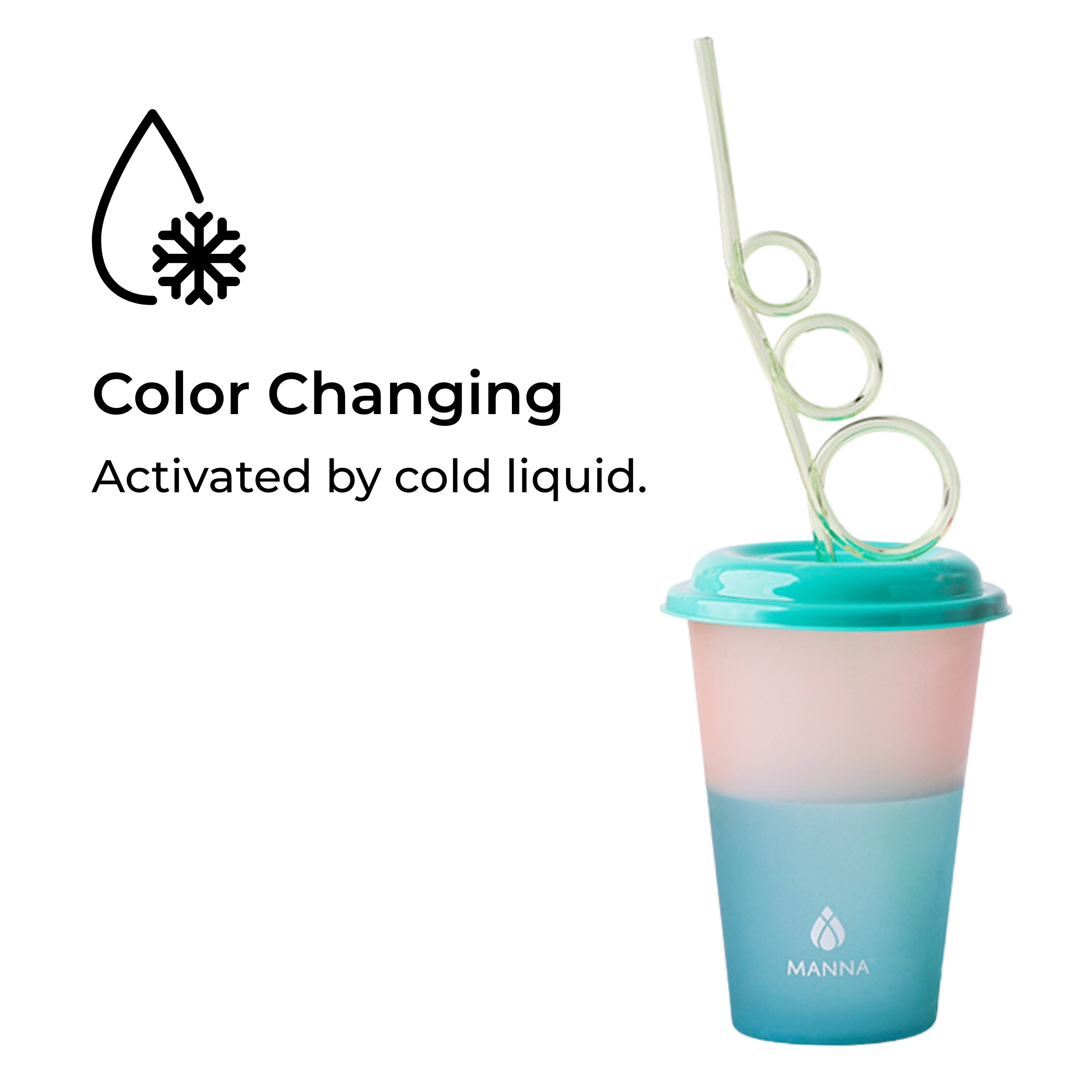 6-Piece Kid's Crazy Straws Color-Changing Cup Set