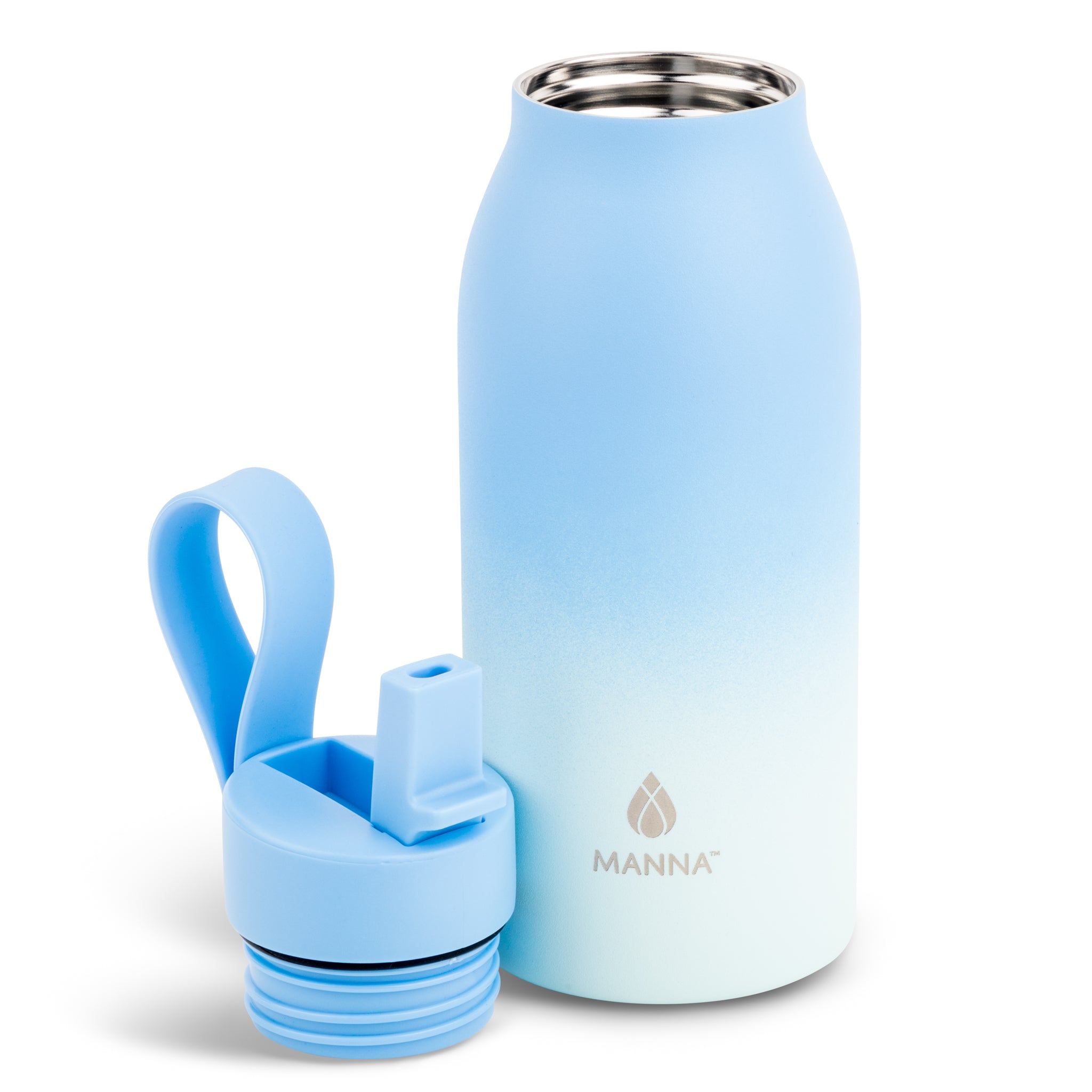 12 oz Bonnie Kid's Water Bottle Blue/Baby Blue Ombre