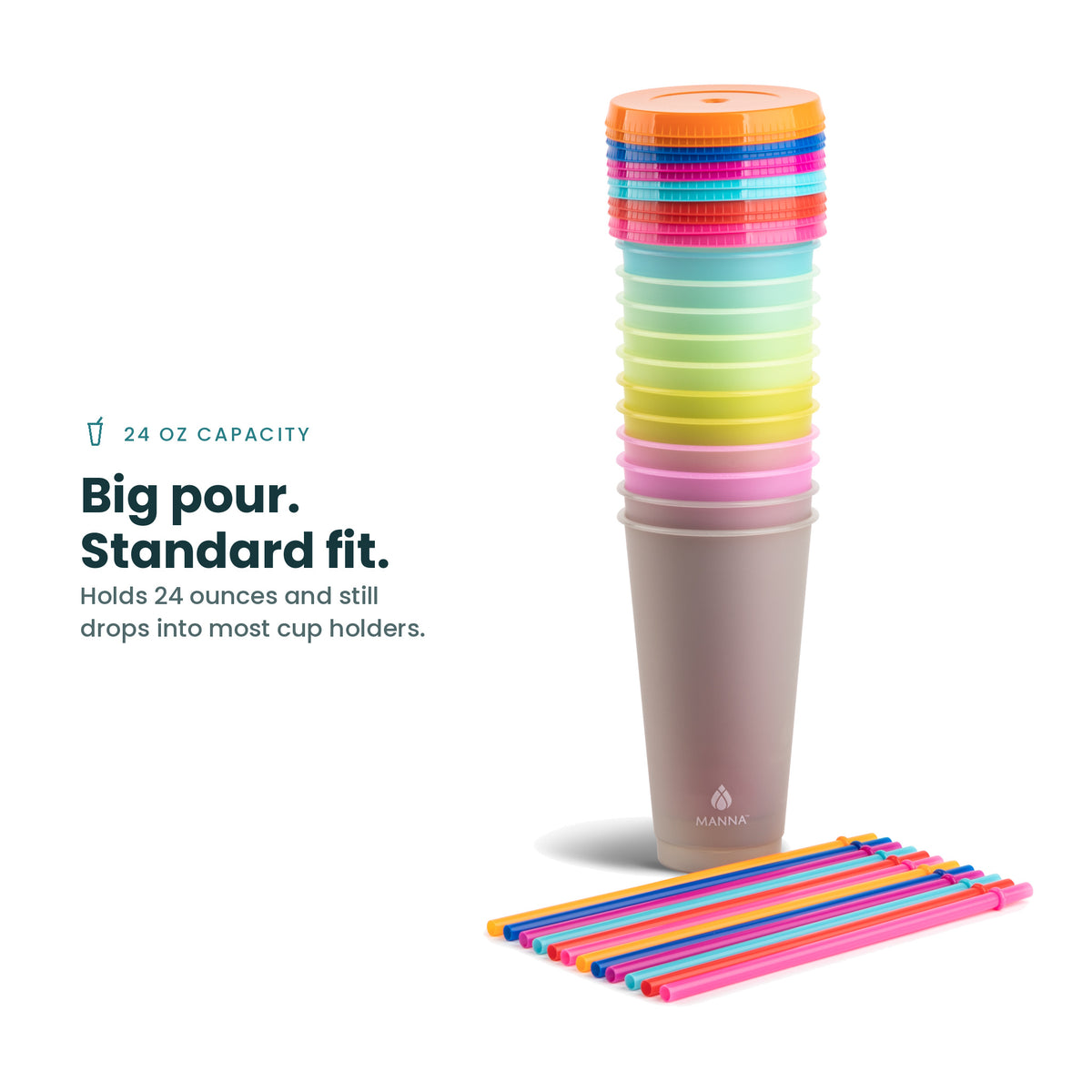 12-Piece Bright Color-Changing Cup Set