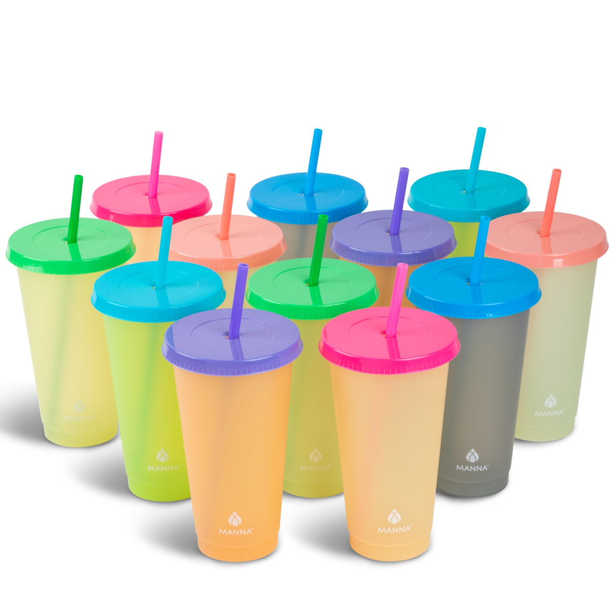 24-Piece Rainbow Color-Changing Cups