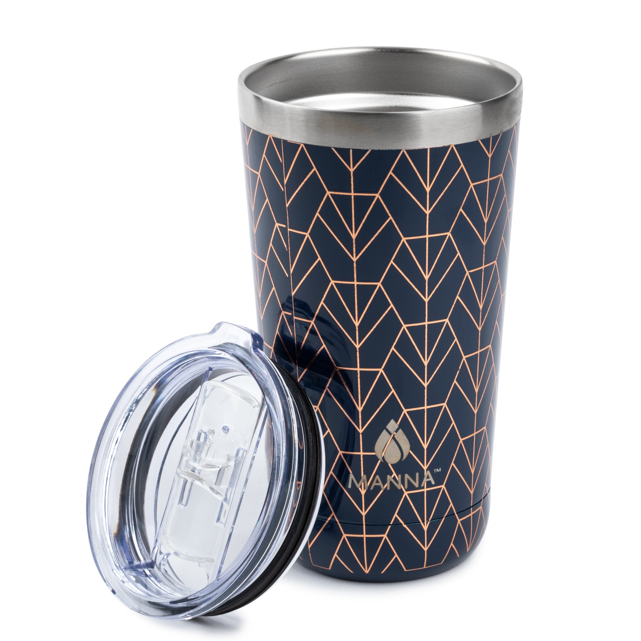 Manna 18 oz Ranger Tumbler - Aqua Chevron Aqua Knitting / 18 oz