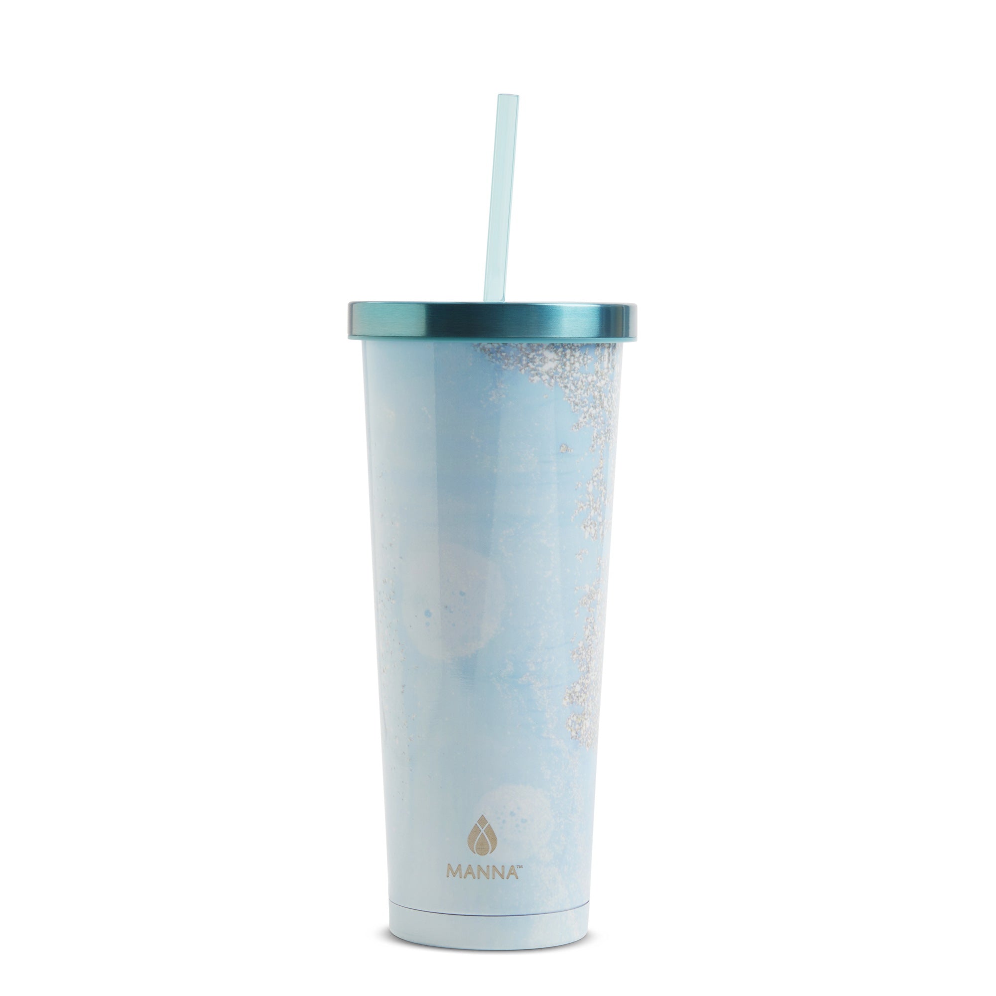 24 oz Marble Chilly Tumbler White Marble