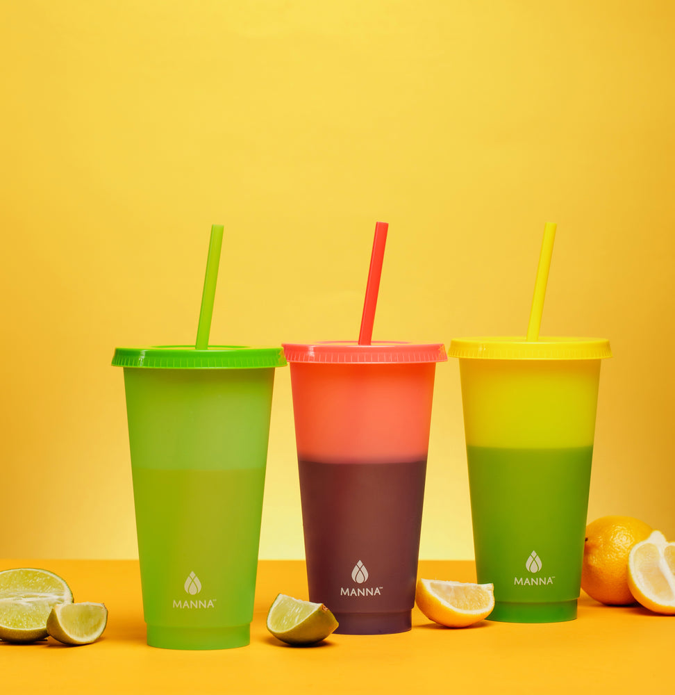 24-Piece Original Color- Changing Cup Set – Manna Hydration