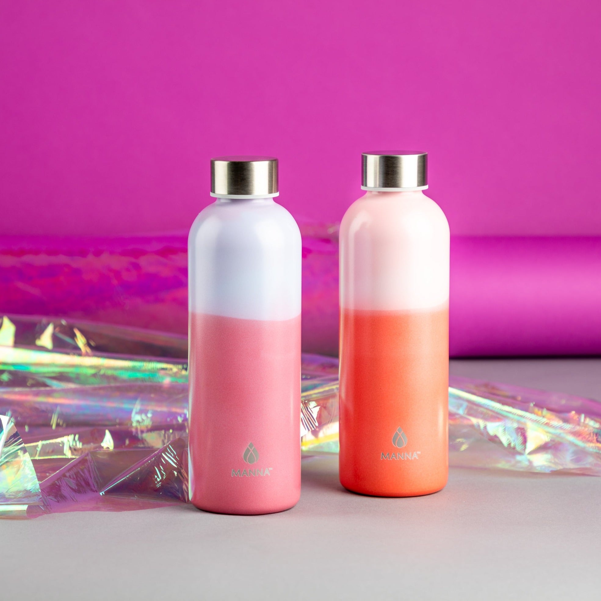 Manna Antic Pink Ombre Water Bottle 1 ct