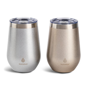 
                  
                    12 oz Wine Tumbler - 2 Set Silver
                  
                