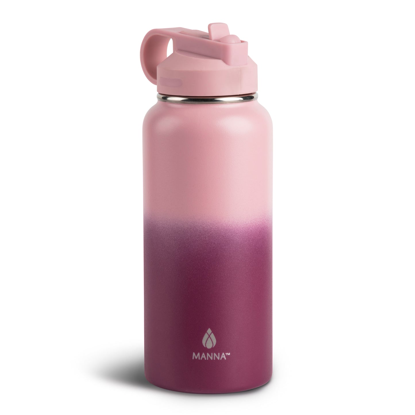 Manna Antic Pink Ombre Water Bottle, 1 ct - Pay Less Super Markets